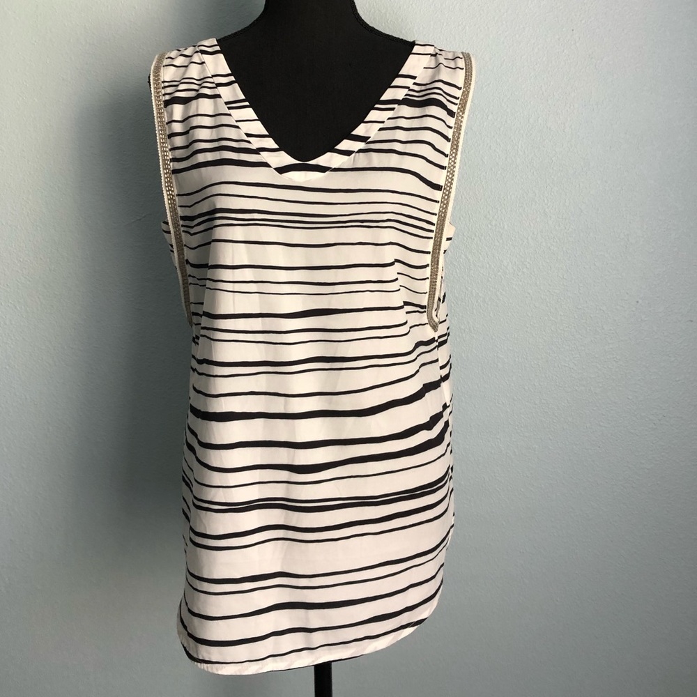 The Korner• Beaded Striped Tank